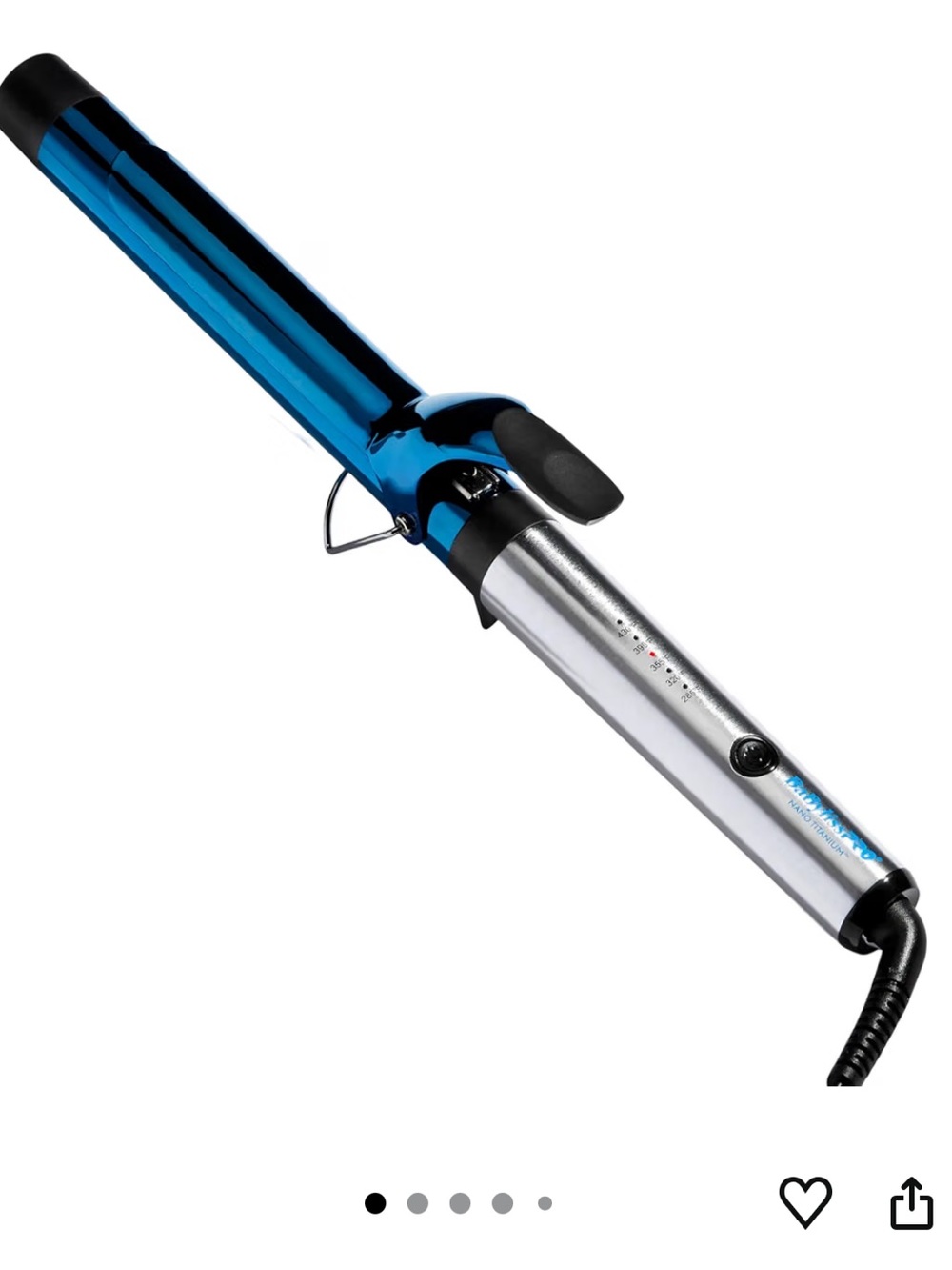BaByliss Pro Nano titanium curling iron